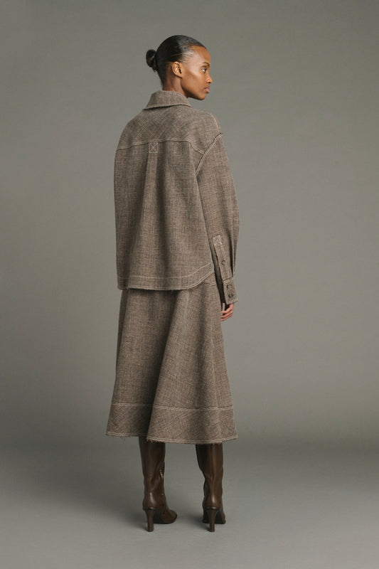 Janelle skirt - Brown Marl - Women