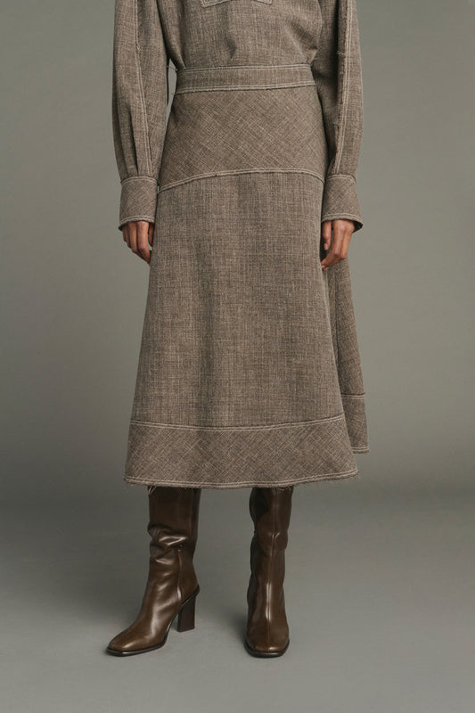 Janelle skirt - Brown Marl - Women
