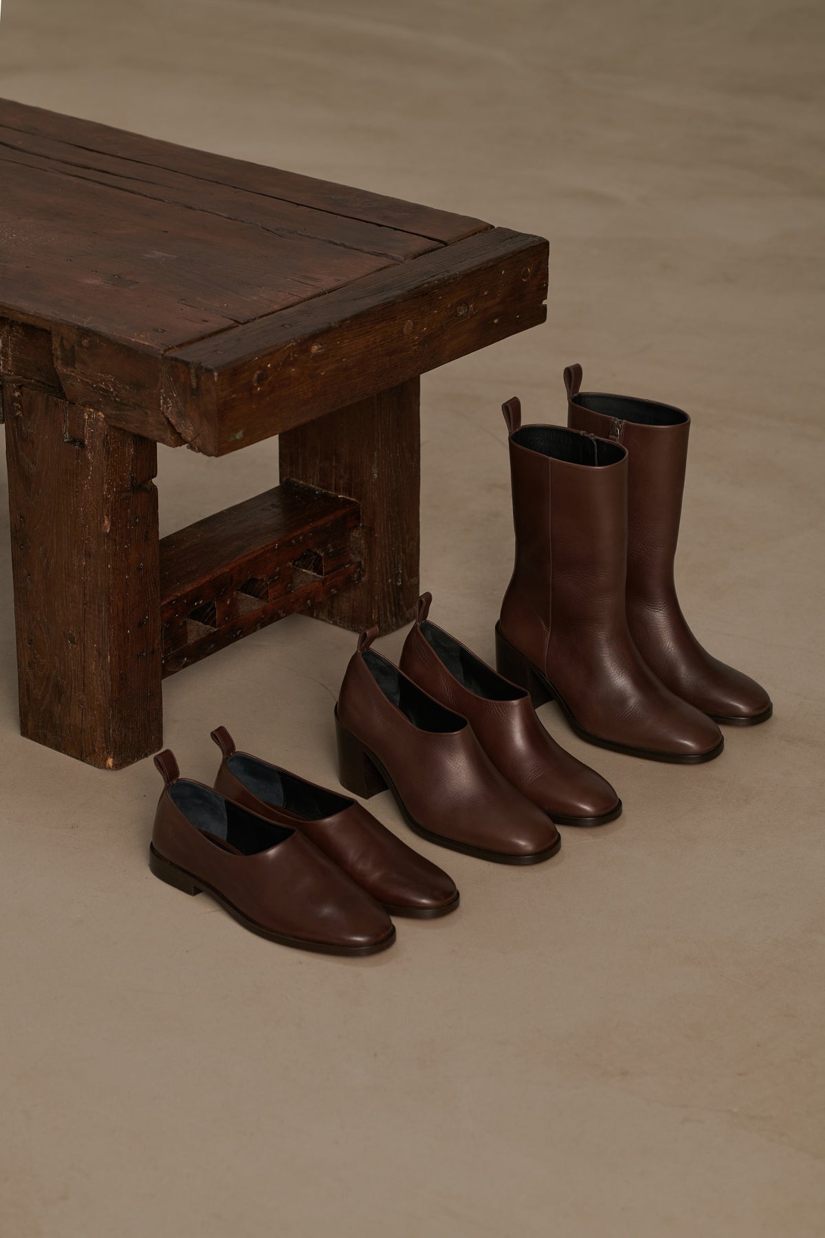Cara Ankle Boots - Ebony - Leather - Women