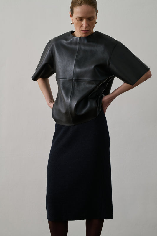 Jupe Fabia - Navy - Laine - Femme