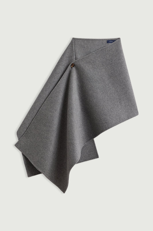 Lisette cape - Light Grey - Wool - Women