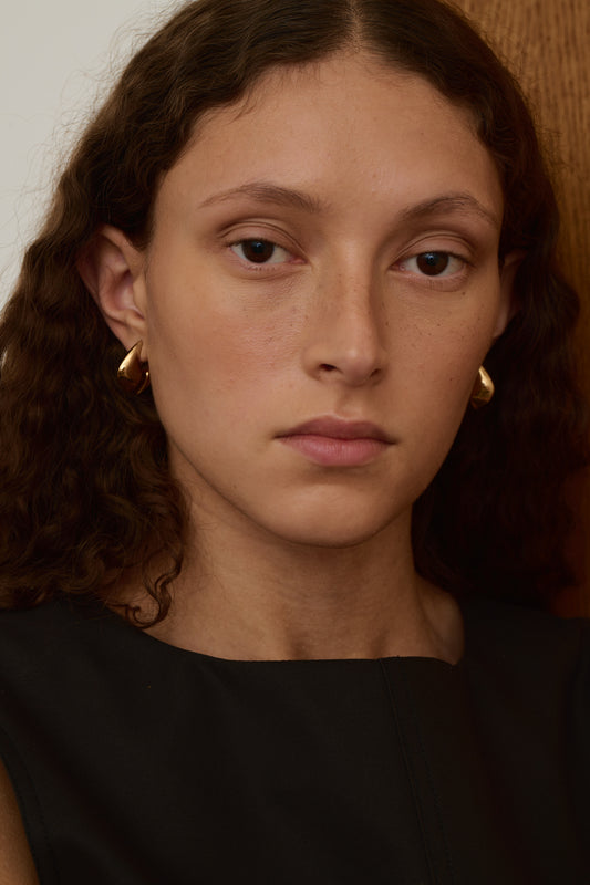 Boucles d'oreilles Mini - Gold - Ligne Plate - Femme