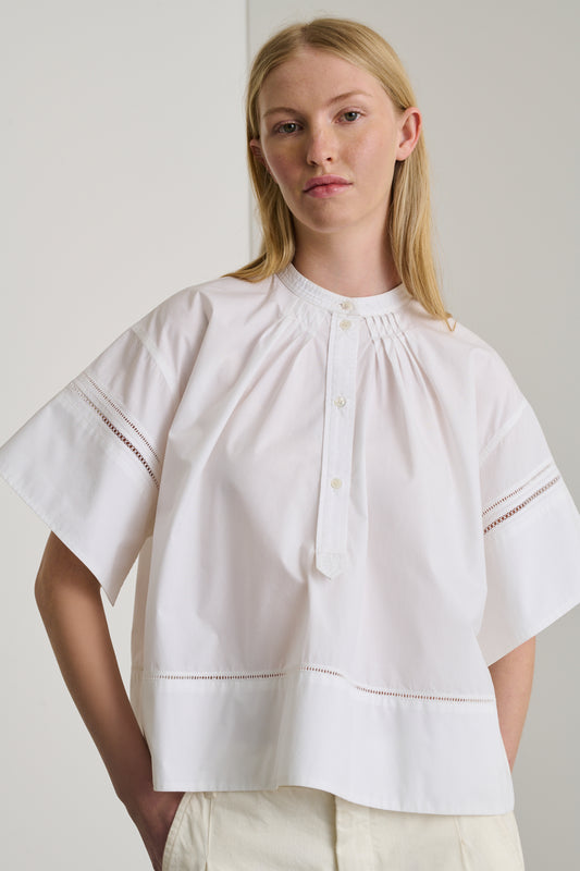 Blouse Dara - Blanc - Coton - Femme