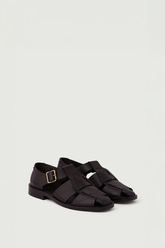 Velika Sandals - Brown - Leather - Women