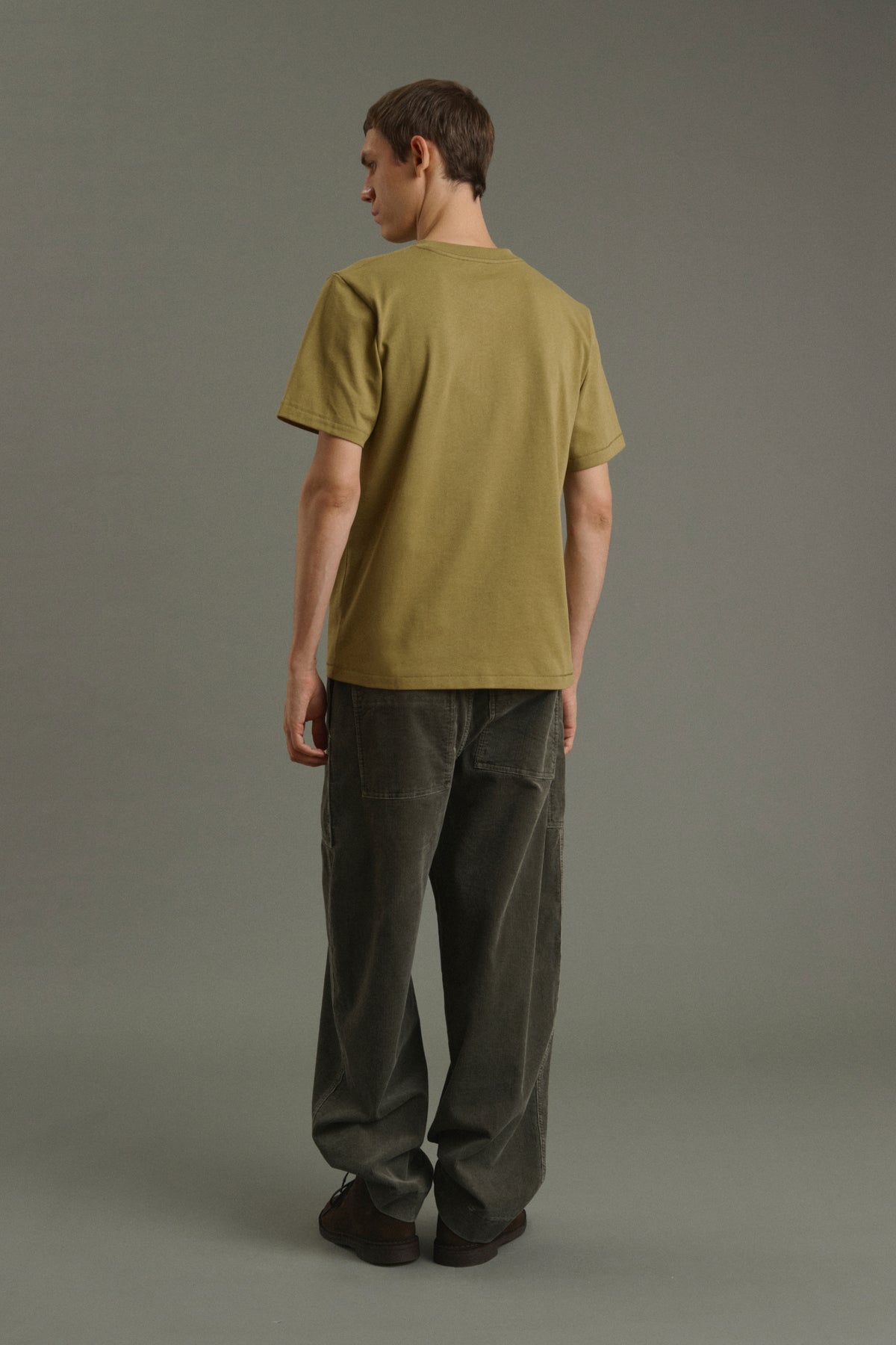 T-Shirt Owen - Light Khaki - Cotton - Men vue 2