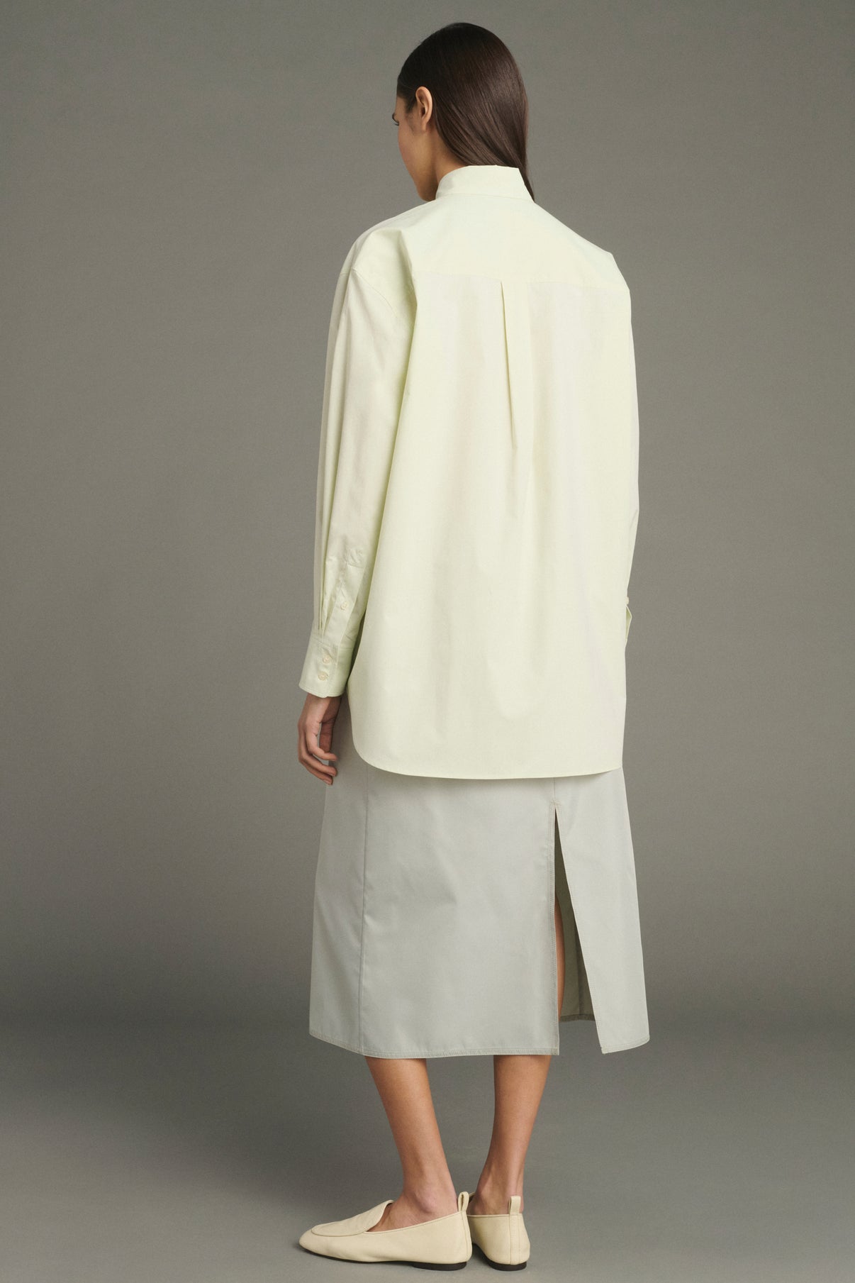 Carlotta shirt - Pale Green - Cotton - Women vue 2