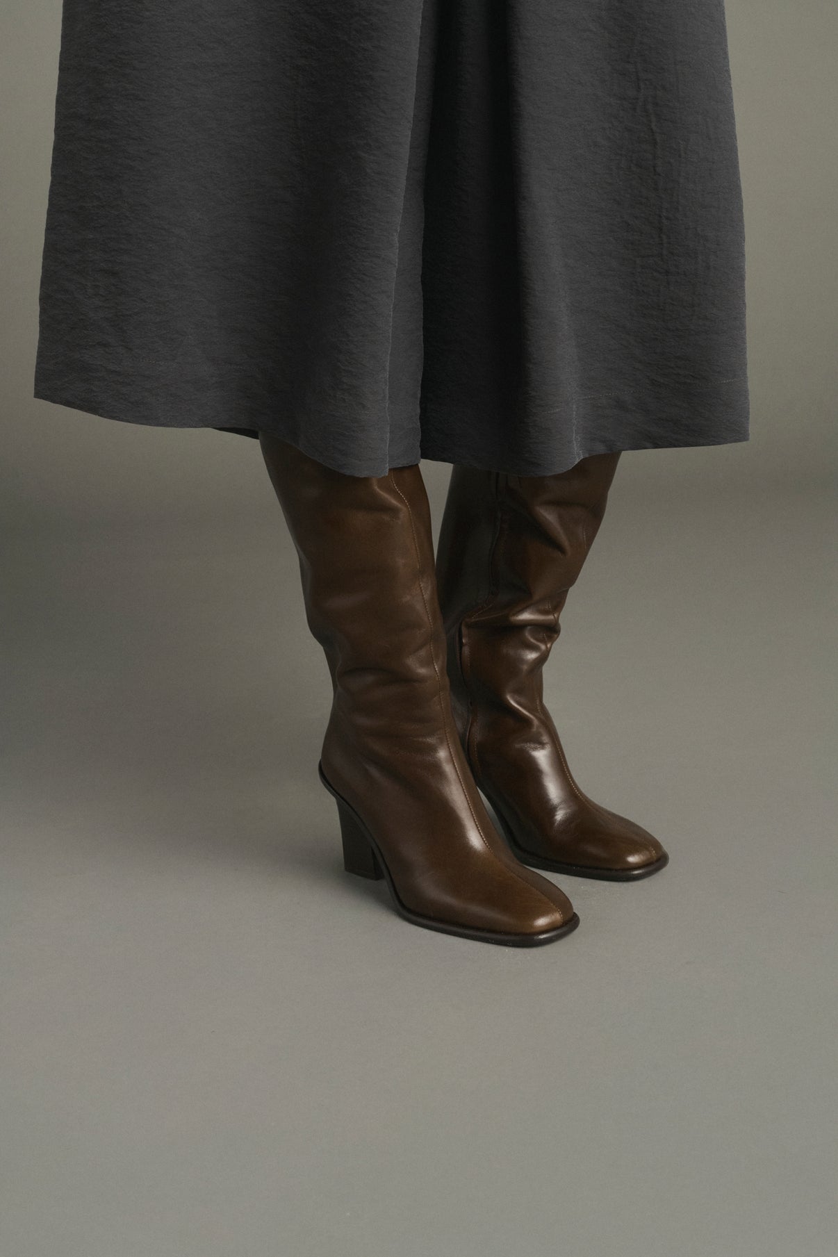 Livia Boots - Dark Brown - Leather - Women vue 2