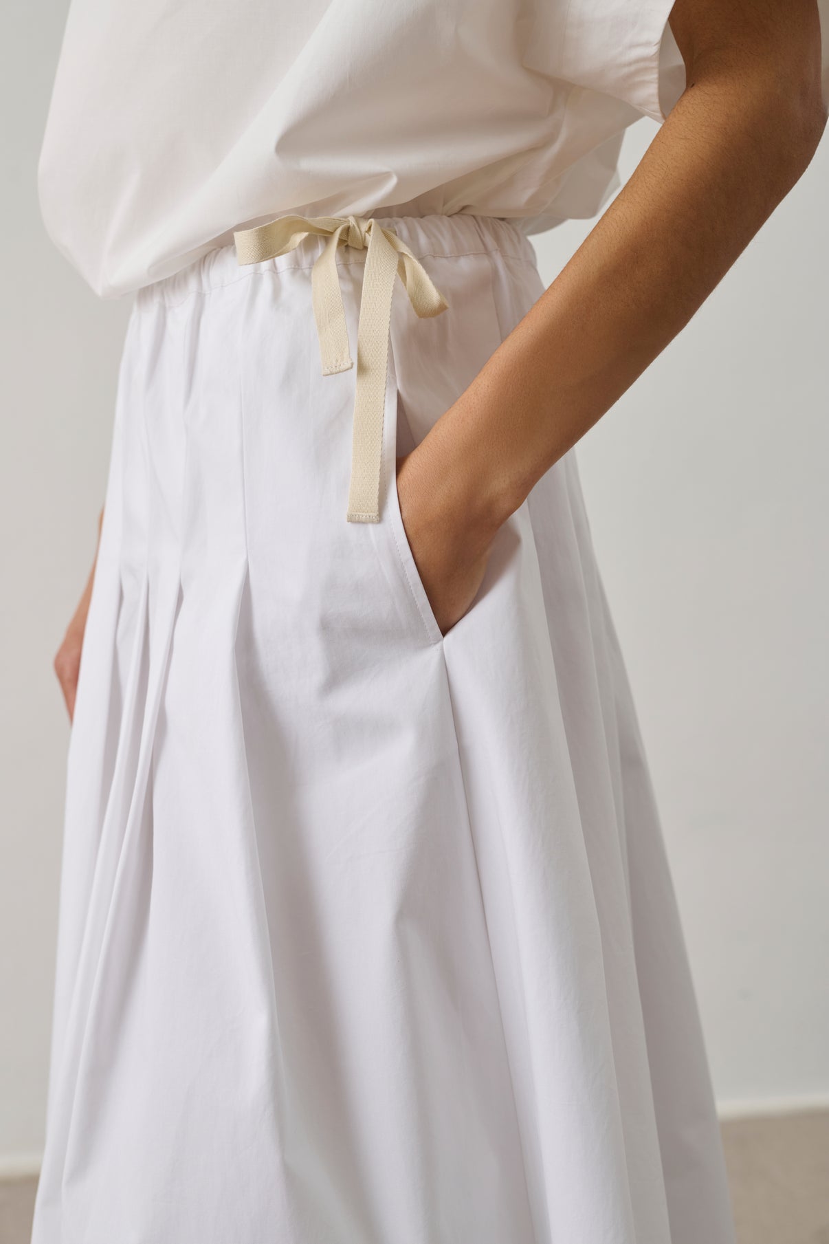 Skirt Amalia - Off-White - Cotton - Women vue 4