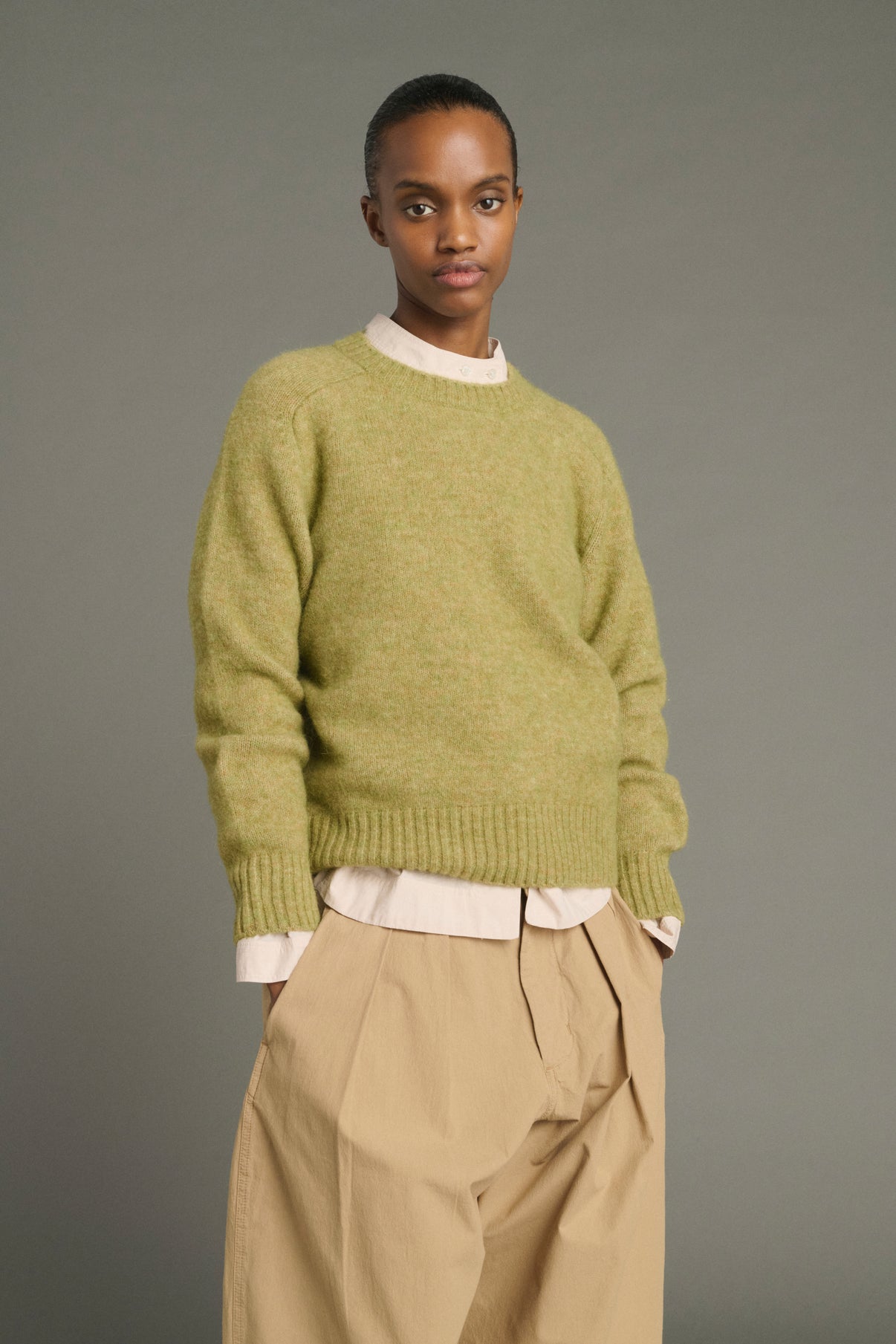 Envie Pullover - Sage - Wool - Women vue 1