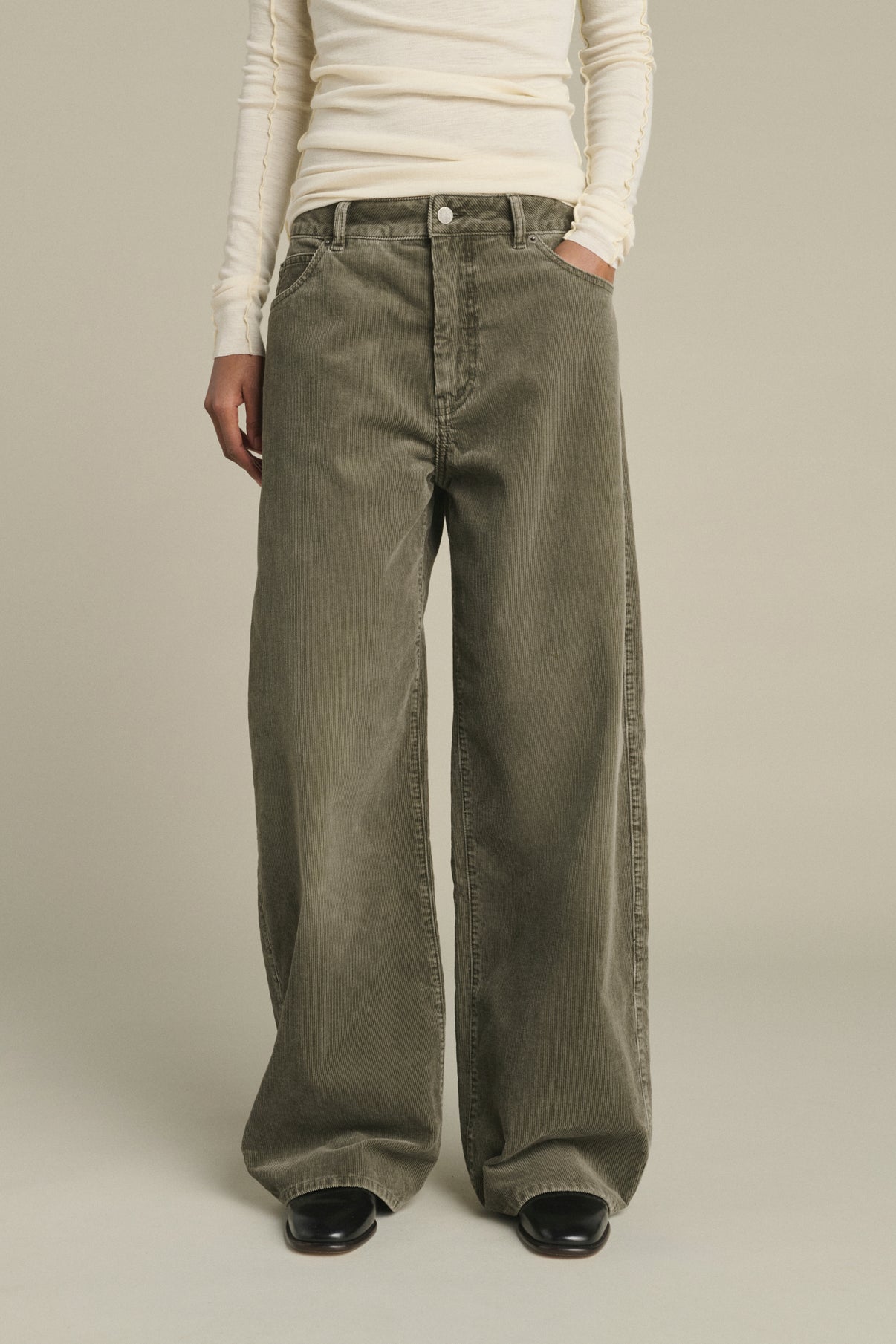 Hunter Trousers - Grey - Cotton - Women vue 4