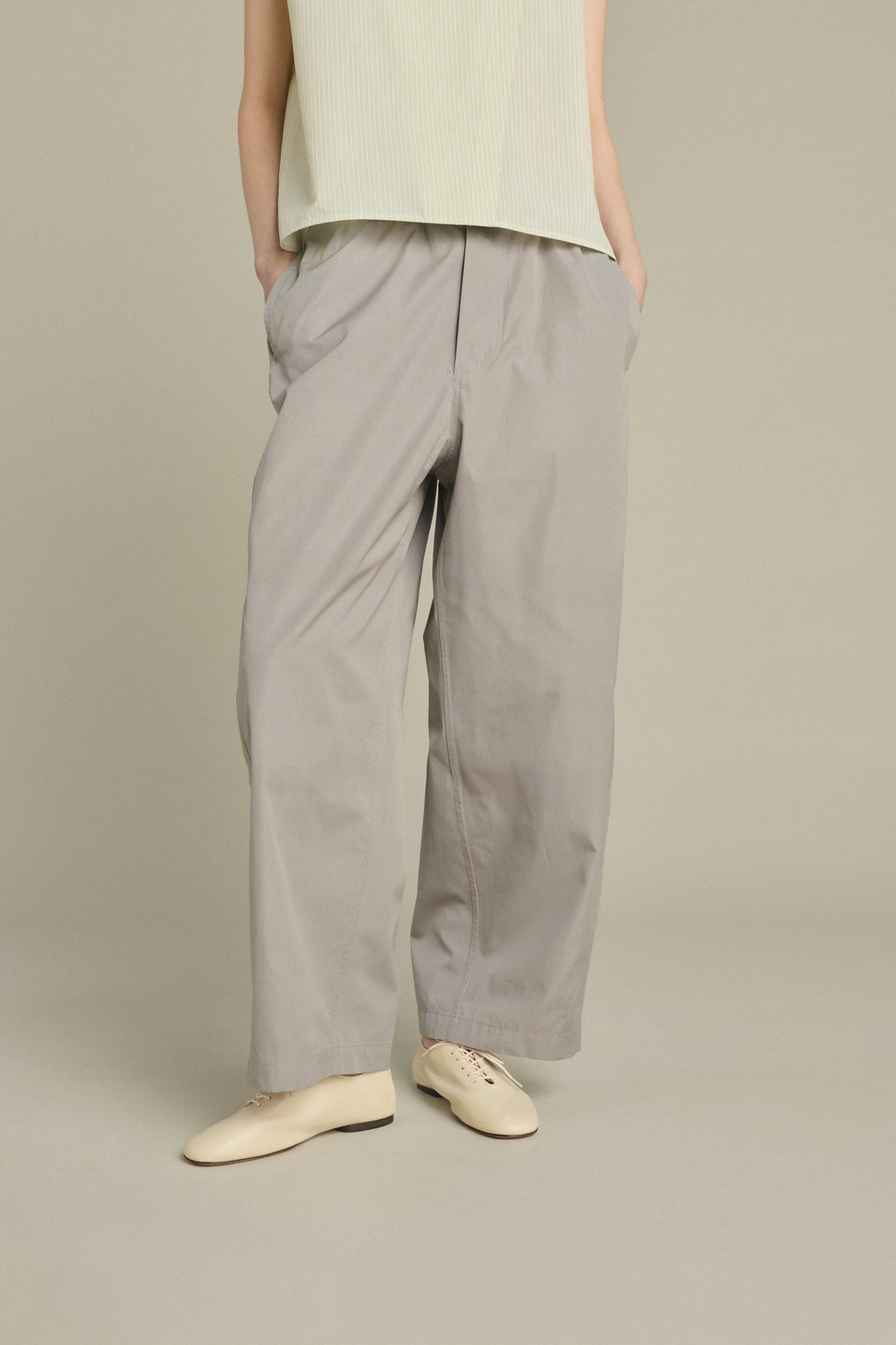 Hugues trousers - Grey - Cotton - Women vue 3