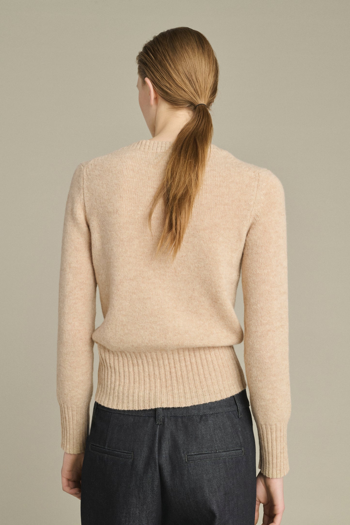 Pullover Gipsy - Ecru Marl - Merino Wool - Women
