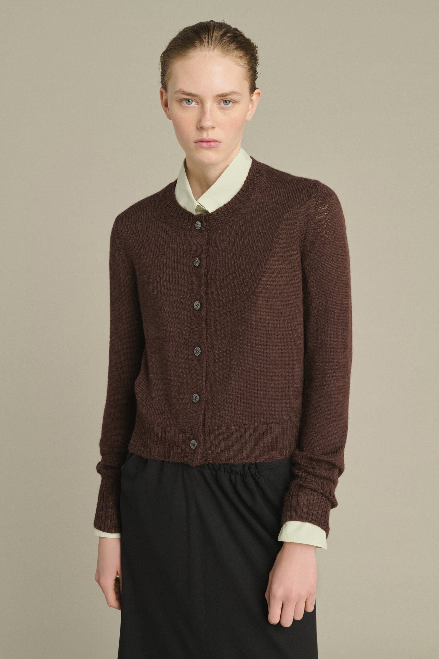 Griffith Cardigan - Brown - Wool - Women