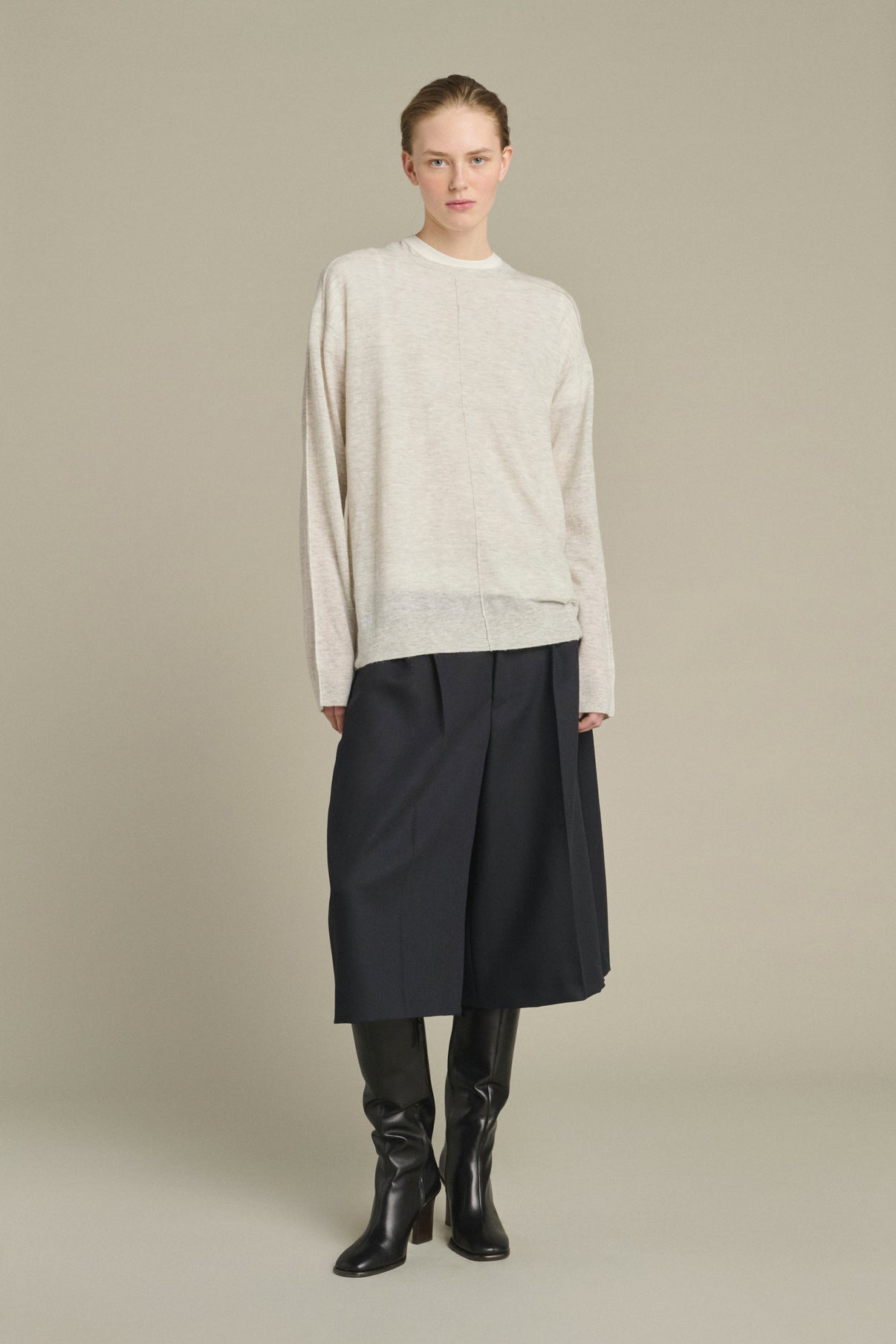 Khloe pullover - Light Grey - Women vue 1