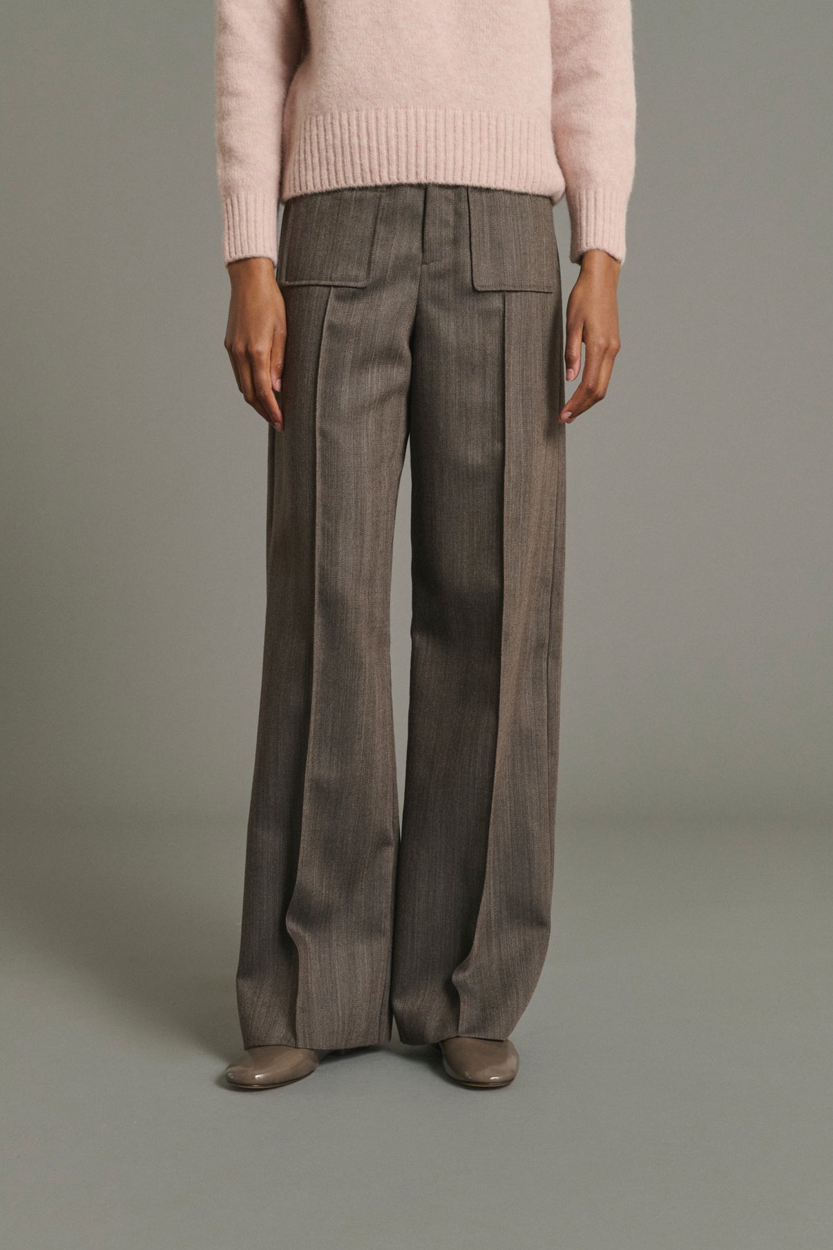 Harold Trousers - Marron Glacé - Wool - Women vue 2
