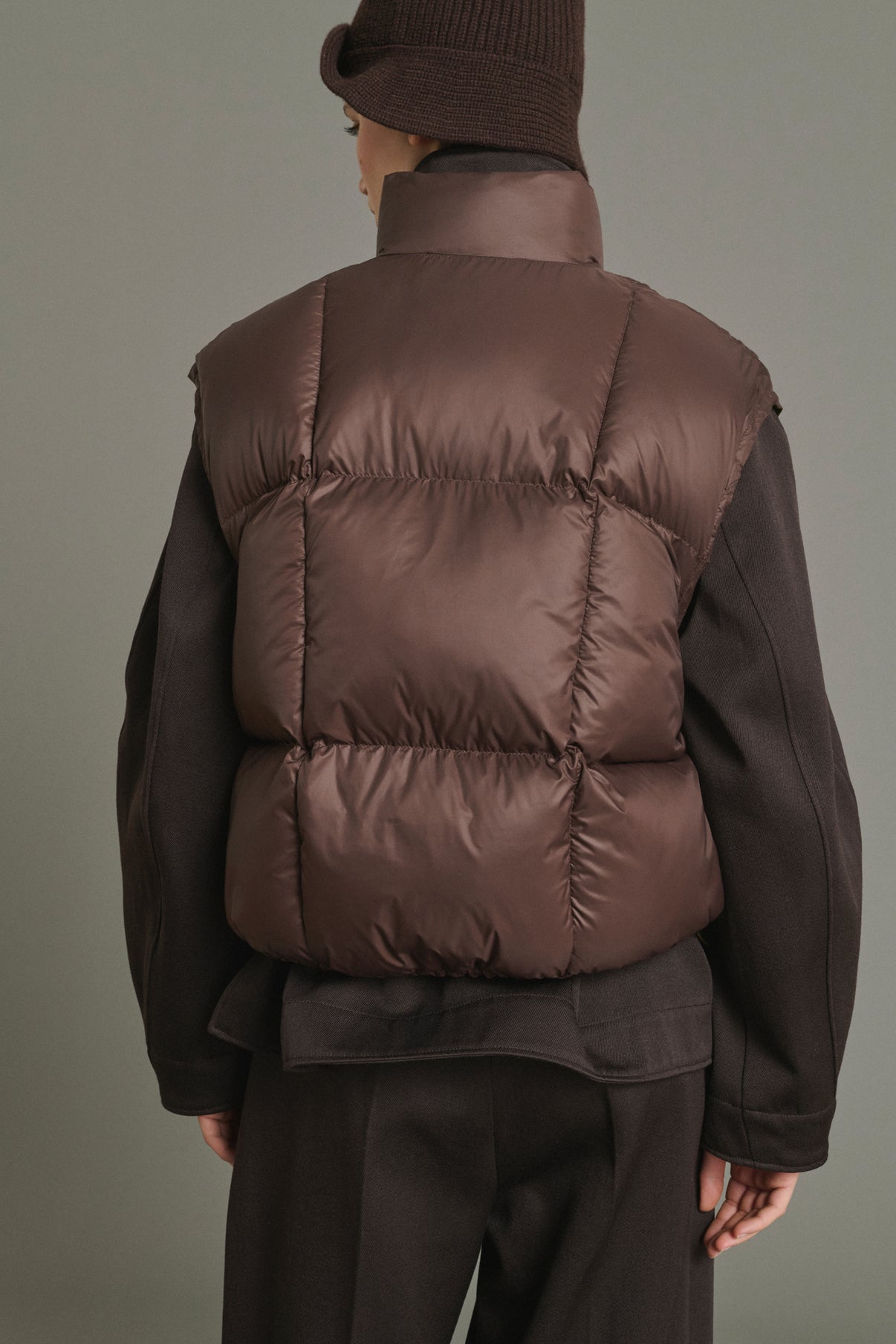Jensen puffer jacket - Khaki - Cotton - Women vue 4