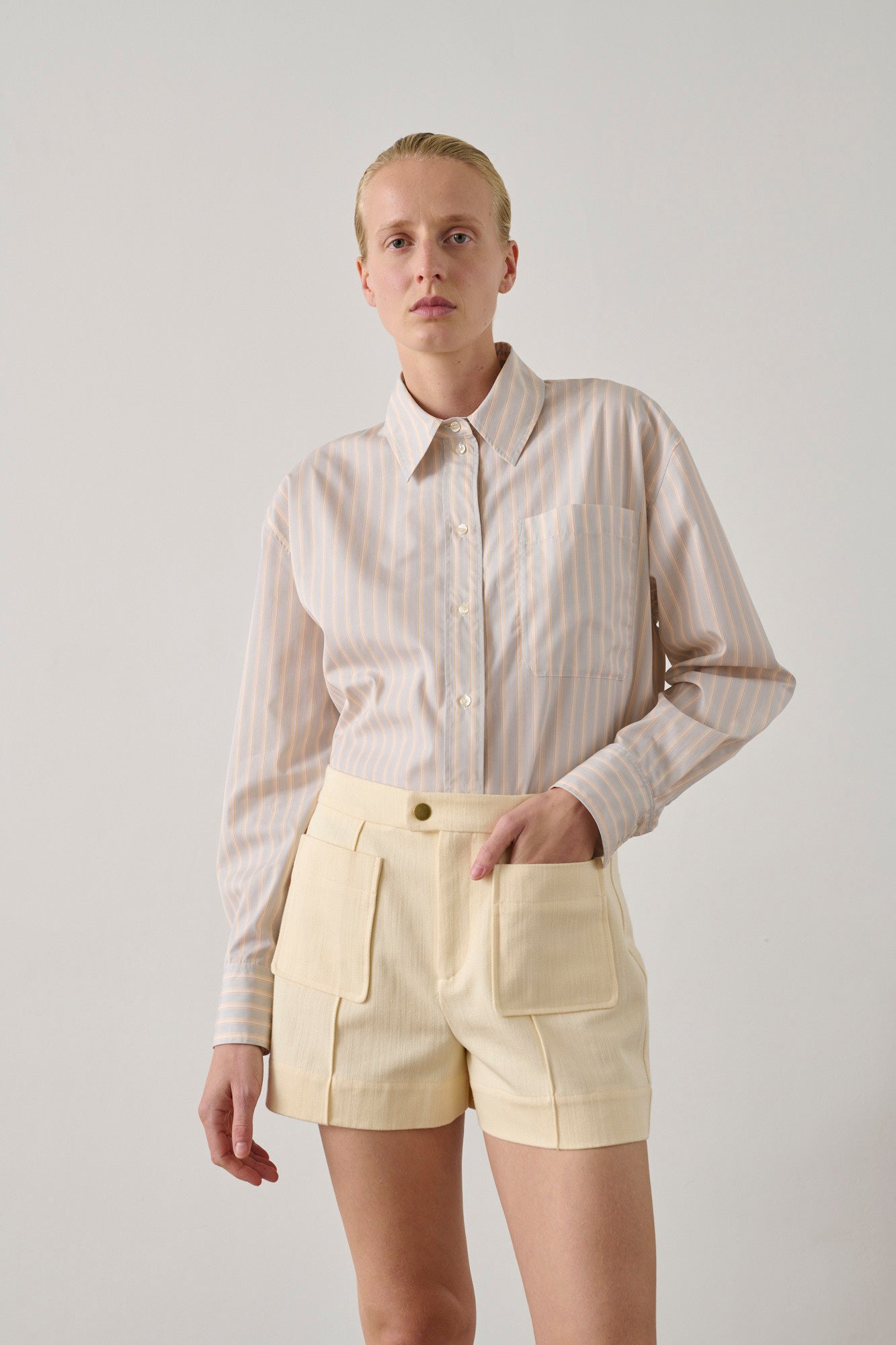 Short Hover - Crème - Coton - Femme