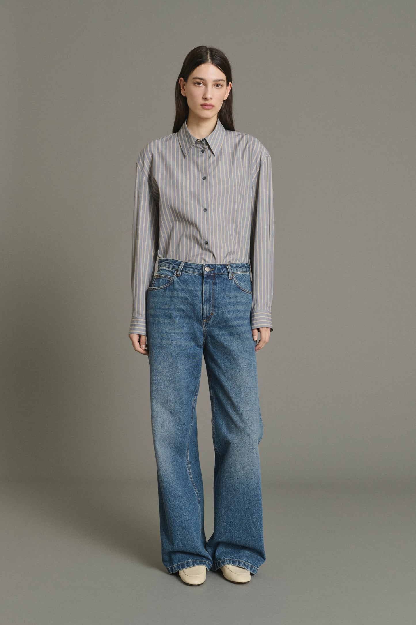 Jeans Calvin - Faded Blue Straight Women's - Soeur