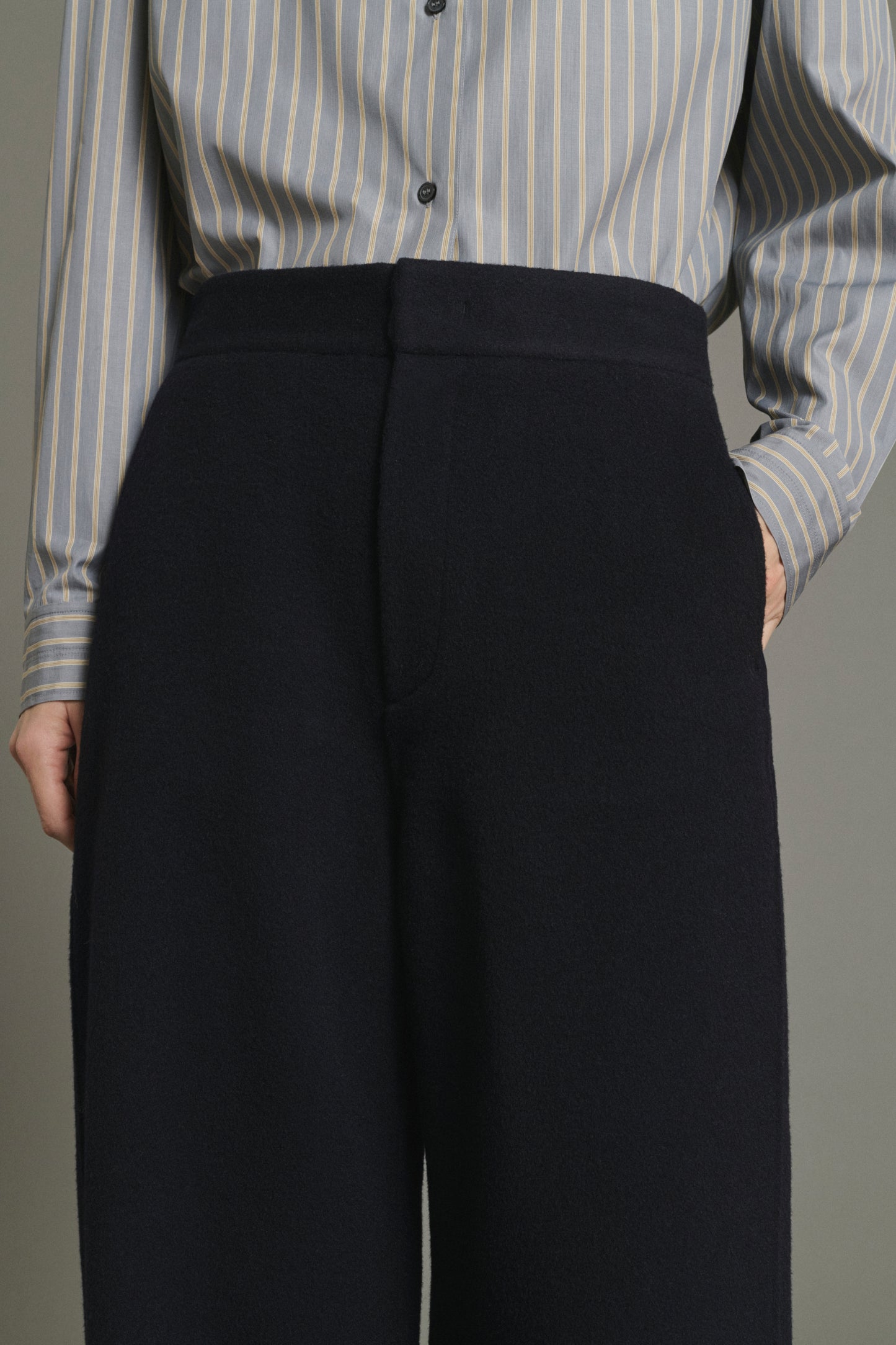 Hawk Trousers - Deep Navy - Wool - Women