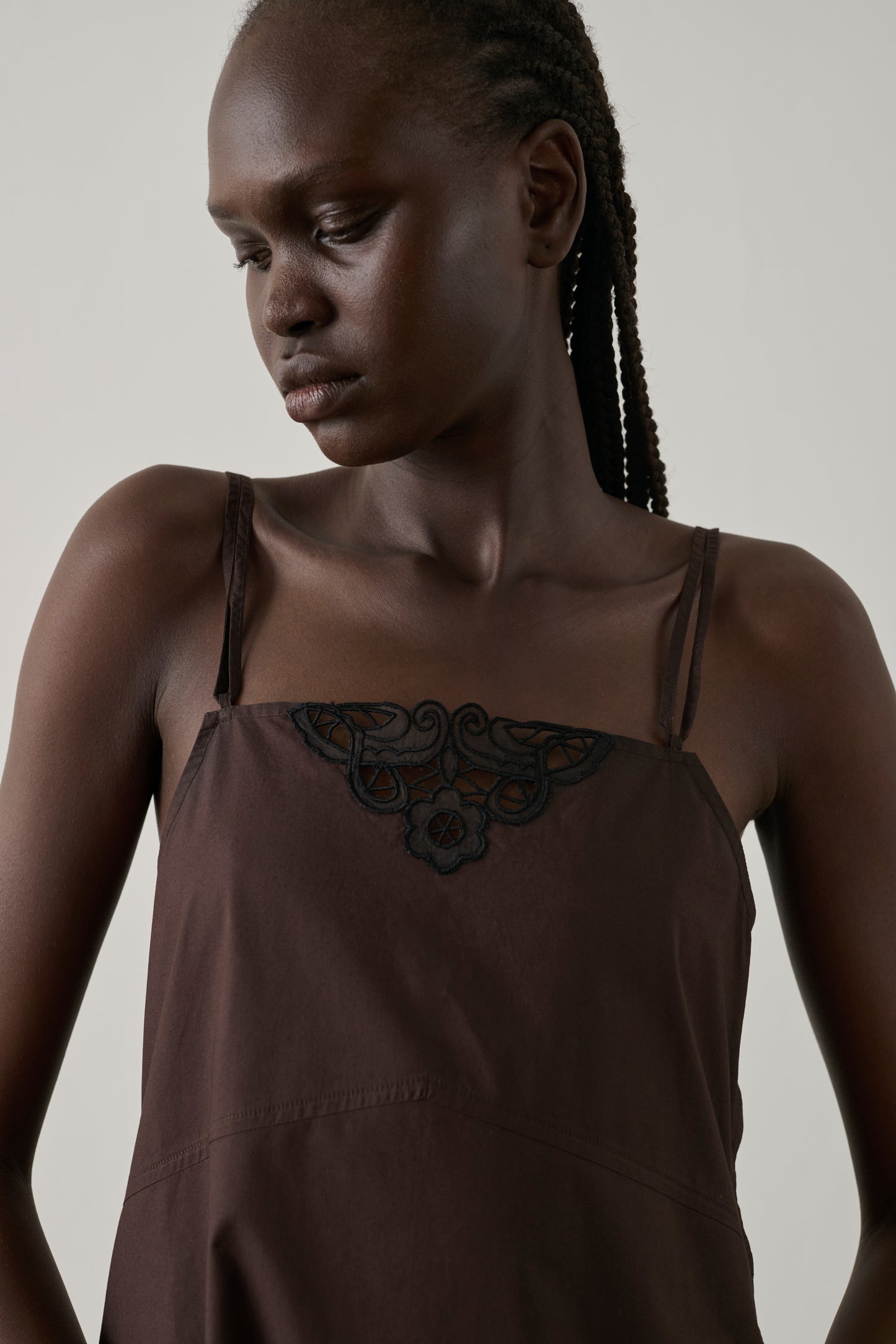 Robe Hillary - Marron Foncé - Coton - Femme