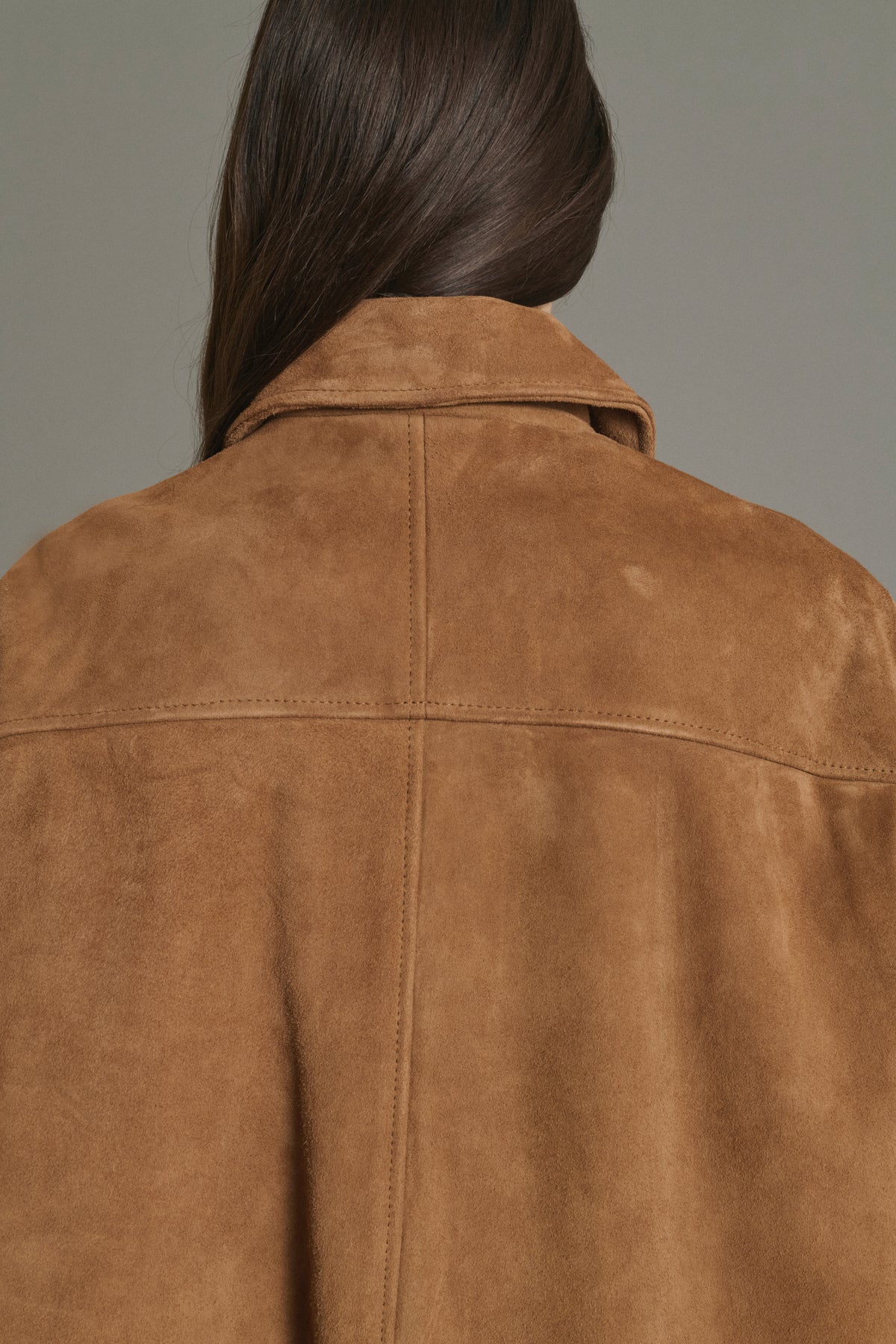 Jacket Vincenzo - Natural Split Leather Women - Soeur