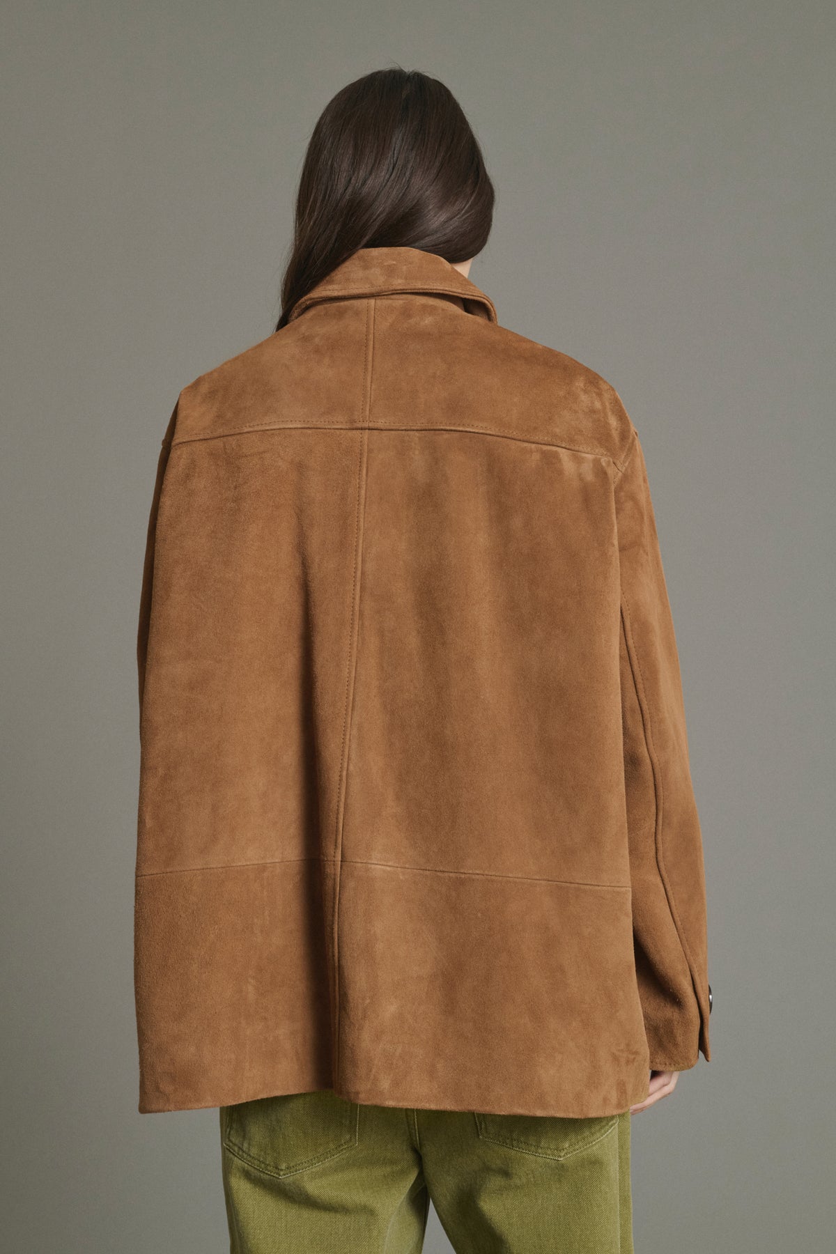 Jacket Vincenzo - Natural Split Leather Women - Soeur vue 4