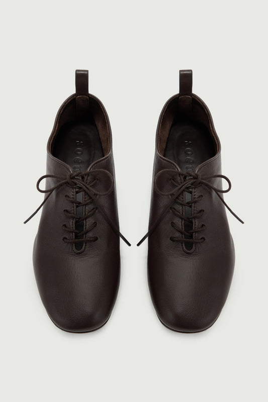 Derbies Orso - Warm Brown - Leather - Women