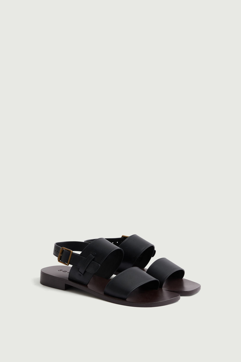 Sandales Douglas - Noir - Cuir - Femme