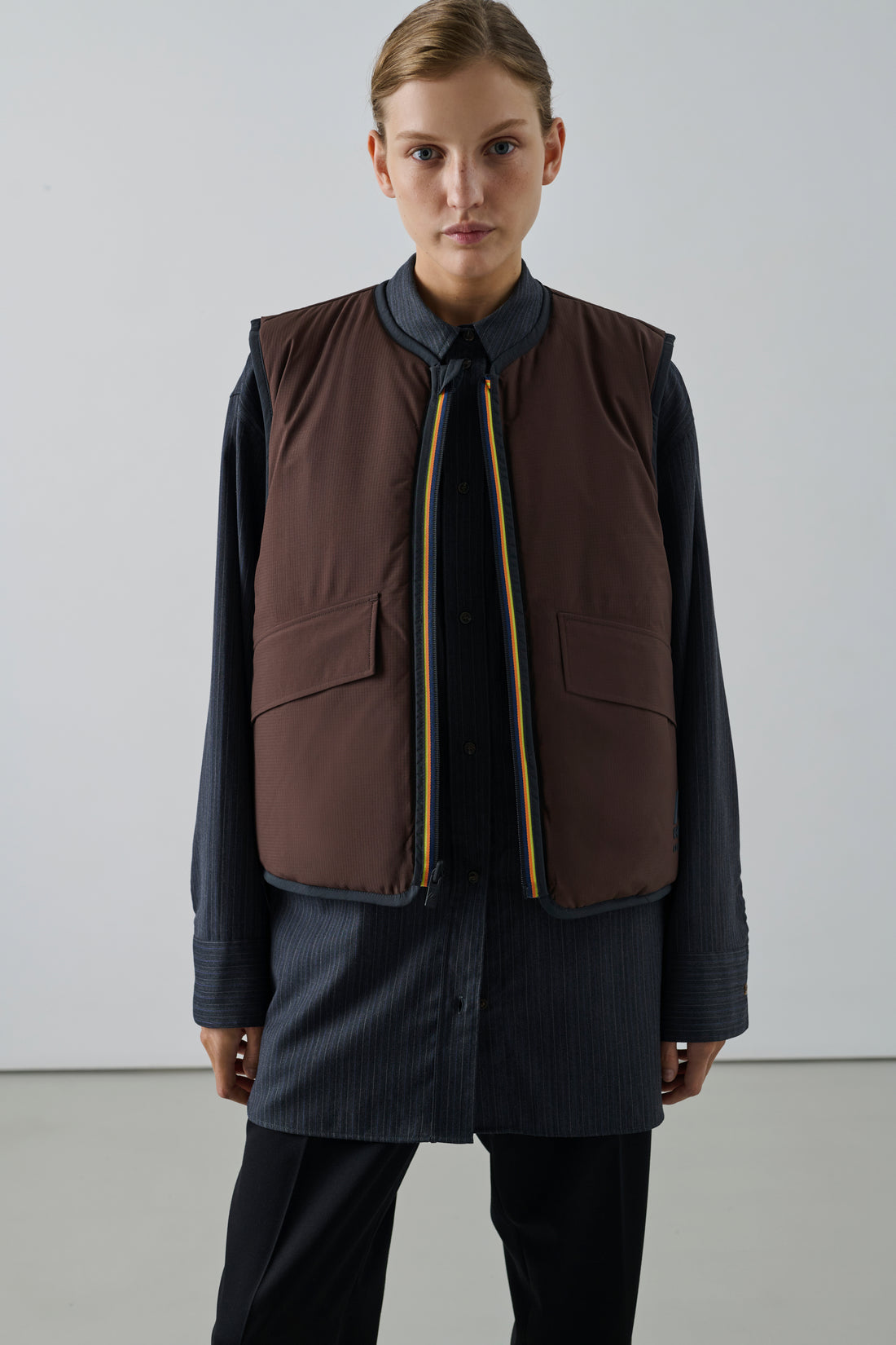 Blouson Wes - Anthracite/Chocolat - Femme