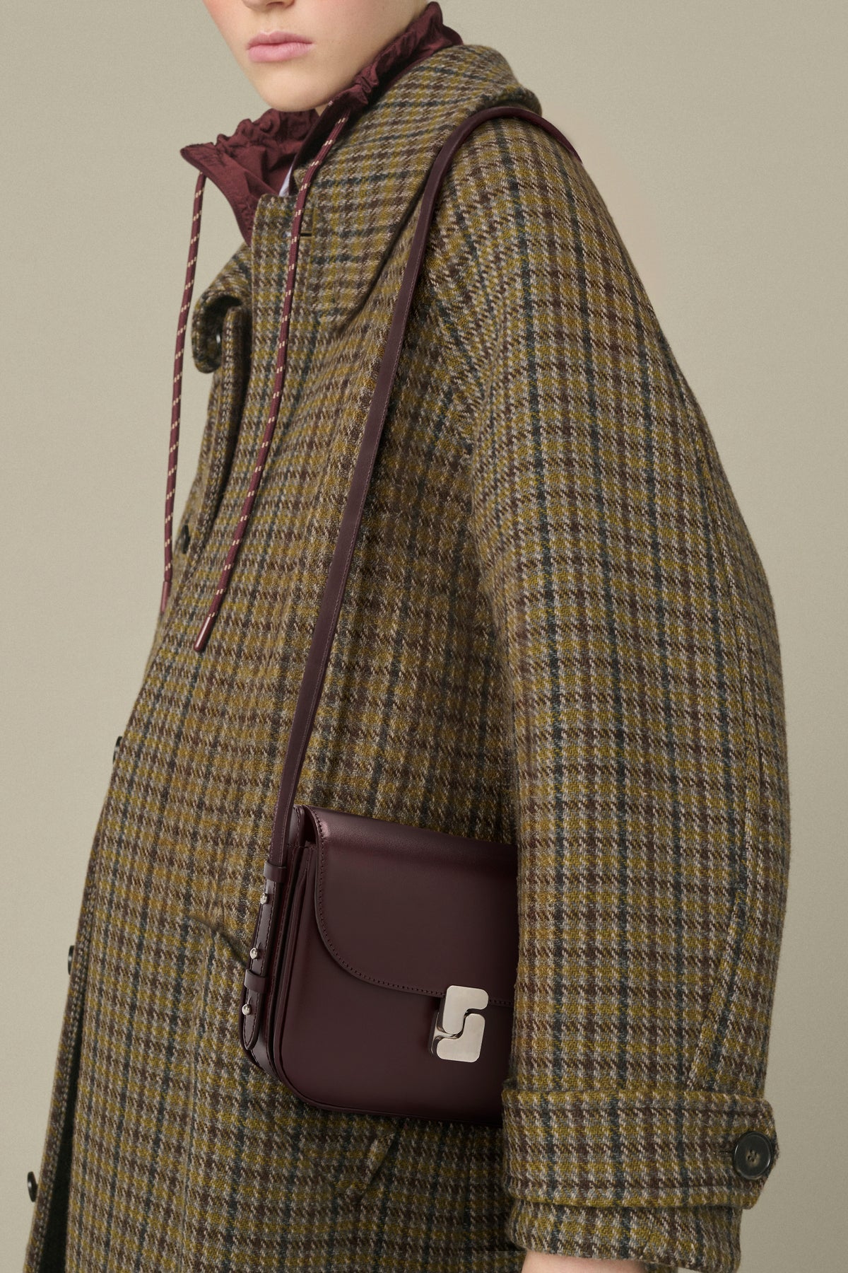 Bellissima Mini bag - Bordeaux box leather - Soeur